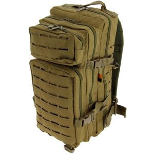 Golan 45L 800D Tactical Backpack - Desert Sandstone Front View