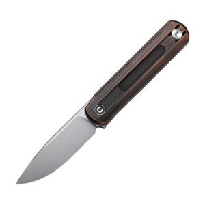 Foldis Slip Joint everyday carry pocket knife with hand rubbed copper finish.