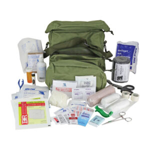 First Aid M-3 Medic Bag with 125 medical essentials.