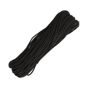 Black paracord from Marbles. 30m hank.
