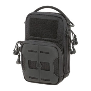 Maxpedition AGR Daily Essentials Pouch in black shown from the front on a white background.