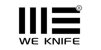 WE Knife Co. Logo on White. 